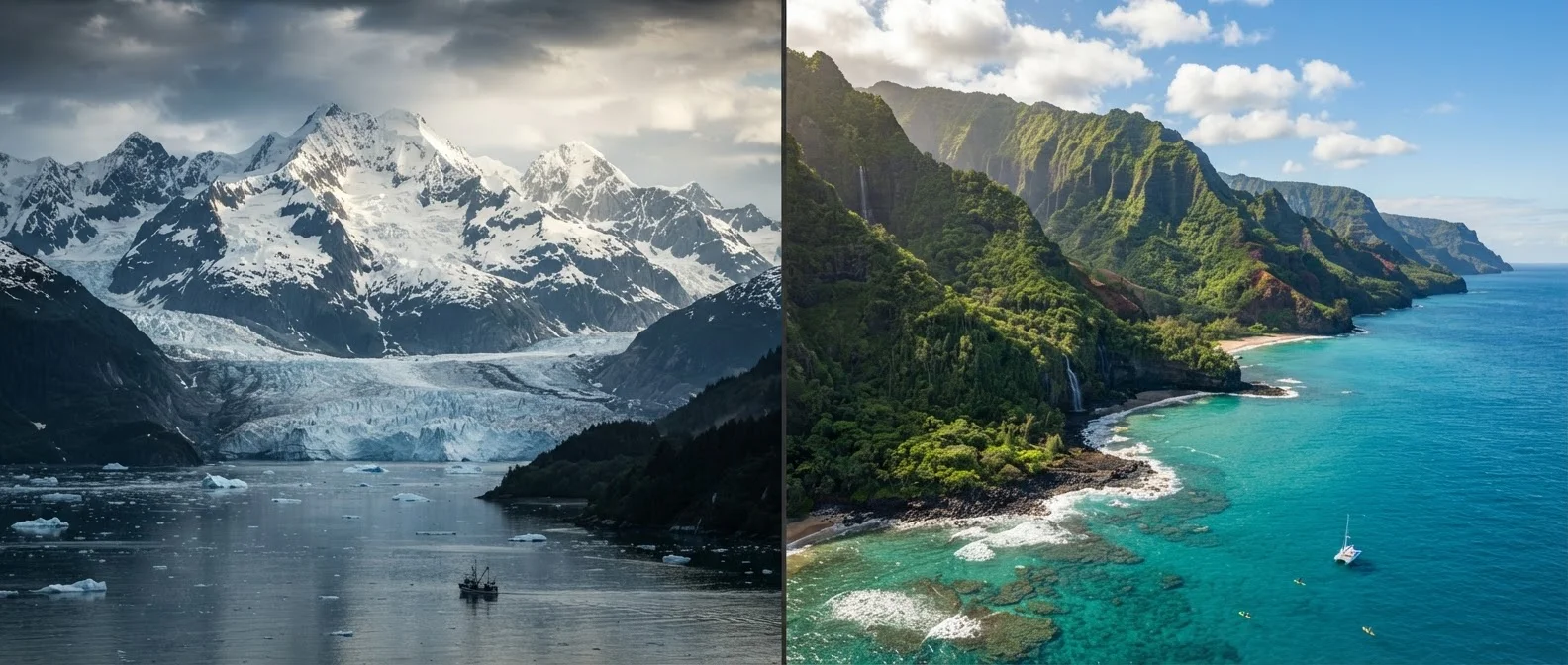 Alaska vs. Hawaii: Two Very Different American Wilderness Experiences