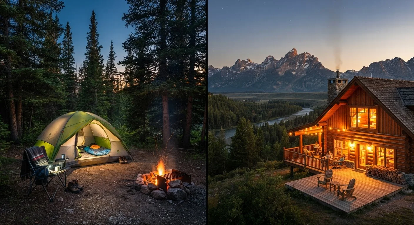 Camping vs. Staying in a Lodge Inside a National Park