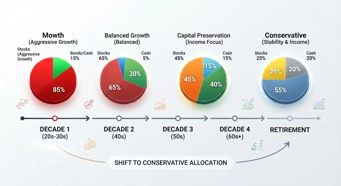 How Asset Allocation Works Across Different Stages of Life