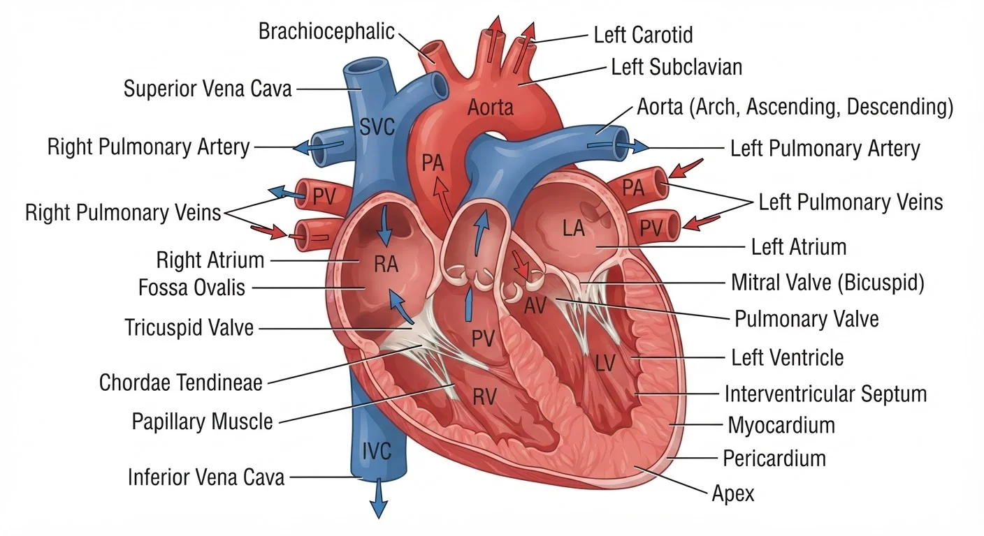 Inside the Heart: A Room-by-Room Tour of Cardiac Anatomy