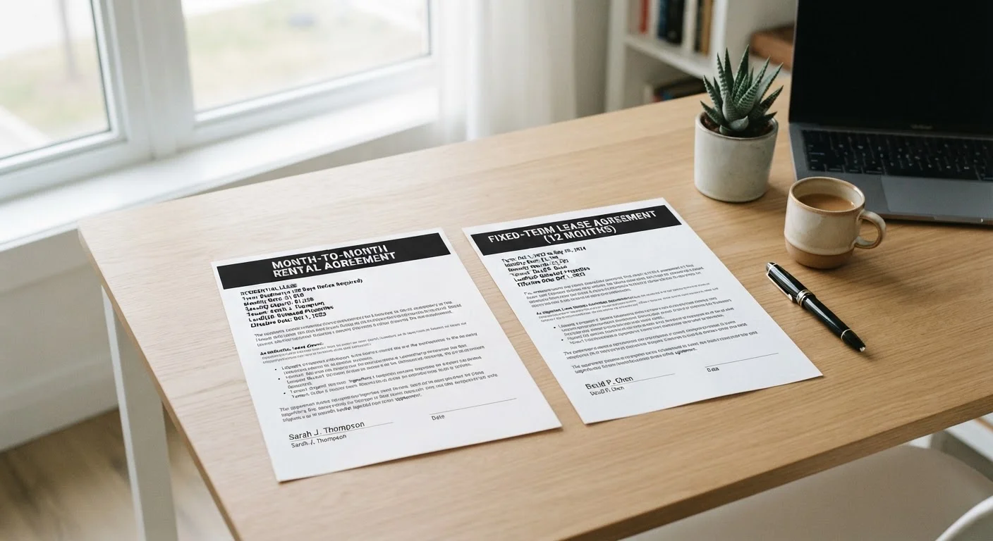 Month-to-Month vs. Fixed-Term Lease: Which Fits Your Situation?
