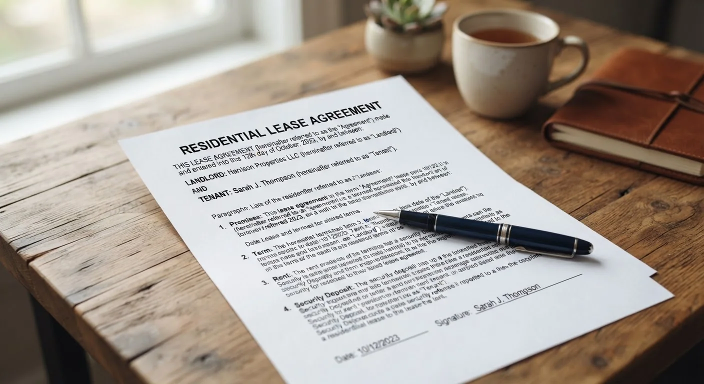 What a Standard Lease Agreement Actually Says